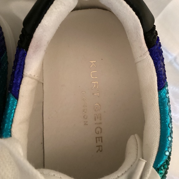 Kurt Geiger London Laney Crystal Stripe Platform Sneakers - Picture 6 of 14